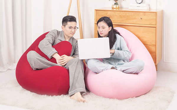 實力休閑家具廠尚都家居又推出新款懶人沙發(fā)啦！